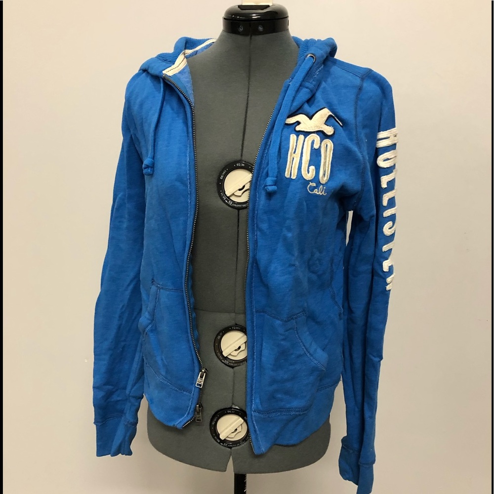 Hollister hoodie sweatshirt blue